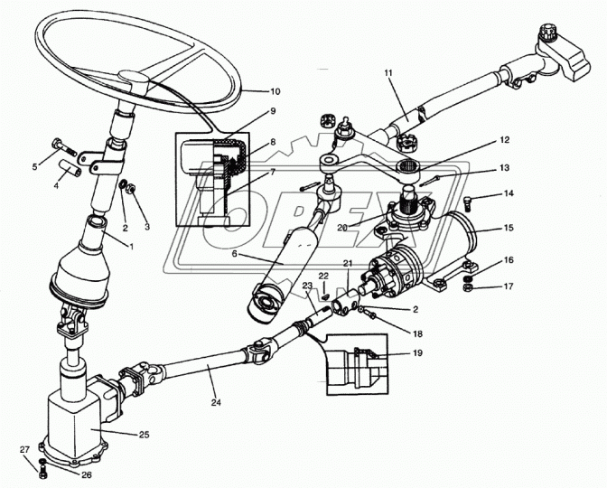 5256-3401095-10 Колонка рулевого управления ЛиАЗ ОАО